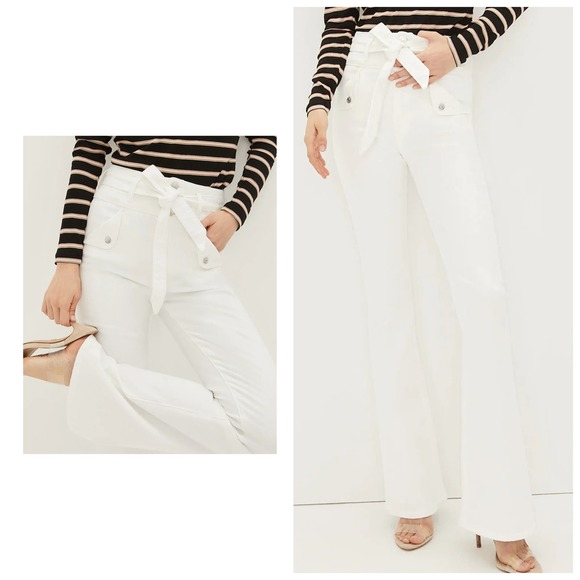 Veronica Beard Beverly Skinny Flare Jeans Sz 23 24 NWT 248 White - Picture 6 of 11
